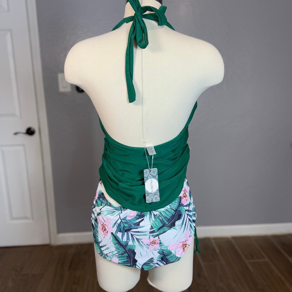 Talisea Two Piece Halter V Neck Swimwear, XL - Picture 4 of 5
